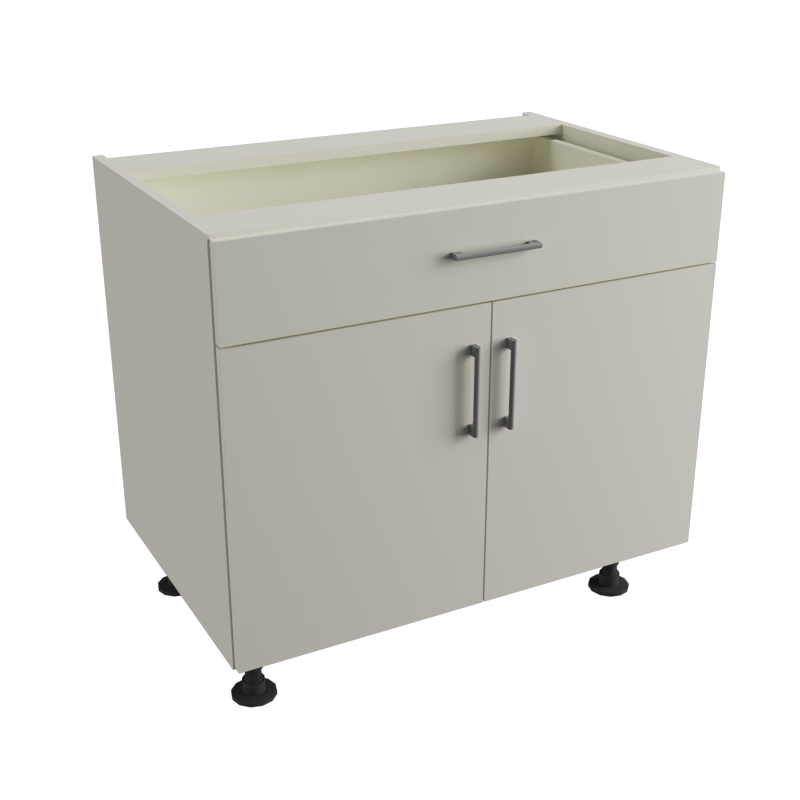 2. Base dos puertas y una gaveta