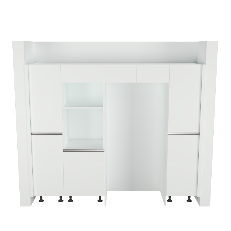 Cocina Auxiliar Lineal: 2,5m de largo Diseño 4